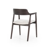 Eetstoel Younes bruin gelakt