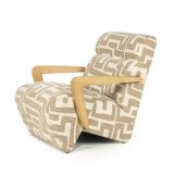 Fauteuil Ollie in libre taupe