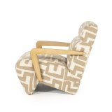 Fauteuil Ollie in libre taupe