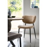 Eetstoel Gomba stof zorro taupe