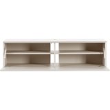 TV-meubel Simeto 1 klep in zandgrijs