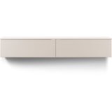 TV-meubel Simeto 2 kleppen in zandgrijs