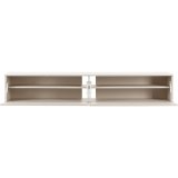 TV-meubel Simeto 2 kleppen in zandgrijs