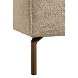 Hoekbank Linoza pocketvering met bonellvering en traagschuim in liver