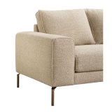 Hoekbank Linoza pocketvering met bonellvering en traagschuim in liver