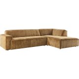 Hoekbank Baricci koudschuim met traaschuim in brandy