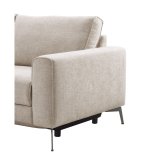 Hoekbank Linoza elektrische relaxfunctie koudschuim in naturel