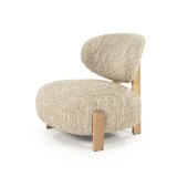 Fauteuil Reid in beige met naturel poot