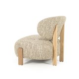 Fauteuil Reid in beige met naturel poot