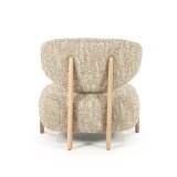 Fauteuil Reid in beige met naturel poot