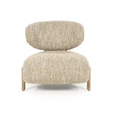 Fauteuil Reid in beige met naturel poot