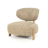 Fauteuil Reid in taupe met naturel poot