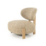 Fauteuil Reid in taupe met naturel poot
