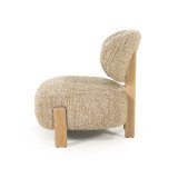 Fauteuil Reid in taupe met naturel poot