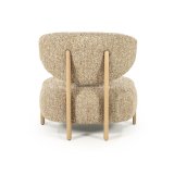 Fauteuil Reid in taupe met naturel poot
