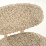 Fauteuil Reid in taupe met naturel poot