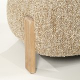 Fauteuil Reid in taupe met naturel poot