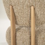 Fauteuil Reid in taupe met naturel poot