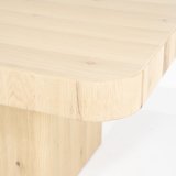 Eettafel Hamza naturel eikenhout
