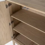 Boekenkast Hassan 2 deuren en 6 open vakken