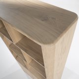 Boekenkast Hassan 2 deuren en 6 open vakken