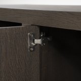 Dressoir Helvo 2 deuren 2 lades 2 open vakken bruin