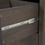 Dressoir Helvo 2 deuren 2 lades 2 open vakken bruin