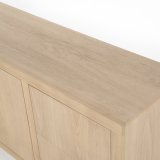 Dressoir Helvo 2 deuren 2 lades 2 open vakken in naturel