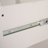 Dressoir Helvo 2 deuren 2 lades 2 open vakken in taupe