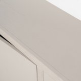 Dressoir Helvo 2 deuren 2 lades 2 open vakken in taupe