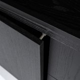 Wandkast Helvo 220x200 cm in zwart