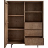 Opbergkast Calvo 1 deur 3 lades 1 open vak in oktober