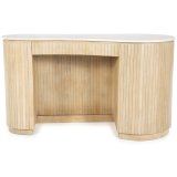 Bureau Kiyan 1 deur 1 lade in hout en marmer