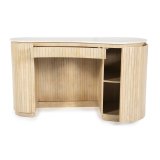 Bureau Kiyan 1 deur 1 lade in hout en marmer