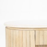 Bureau Kiyan 1 deur 1 lade in hout en marmer