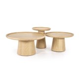 Salontafel Lemar rond 80cm in eiken