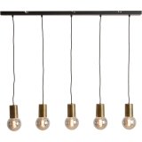 Hanglamp Trecate 5 lichts in ruw antiek brons