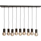 Hanglamp Trecate 9 lichts mat zwart