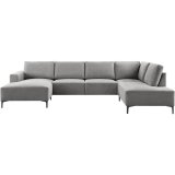 Hoekbank Fabria polyetherschuim in slate