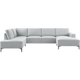 Hoekbank Fabria polyether in ashgrey