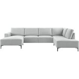 Hoekbank Fabria polyether in ashgrey