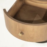 Nachtkastje Skyre Ø 50 cm in lichtbruin