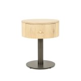 Nachtkastje Skyre Ø50 cm in naturel