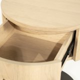 Nachtkastje Skyre Ø50 cm in naturel