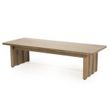 Salontafel Jidde 120x47 cm in bruin