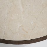 Salontafelset Hubert in mangohout en marmer