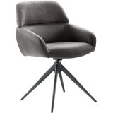 Armstoel Vega (draaibaar) in antraciet