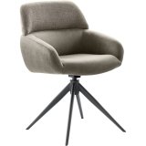 Armstoel Veda (draaibaar) in grey en sage