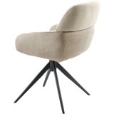 Armstoel Veda (draaibaar) in toffee en beige