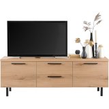 TV-meubel Paranno 2 deuren 2 lades in natural canelle oak